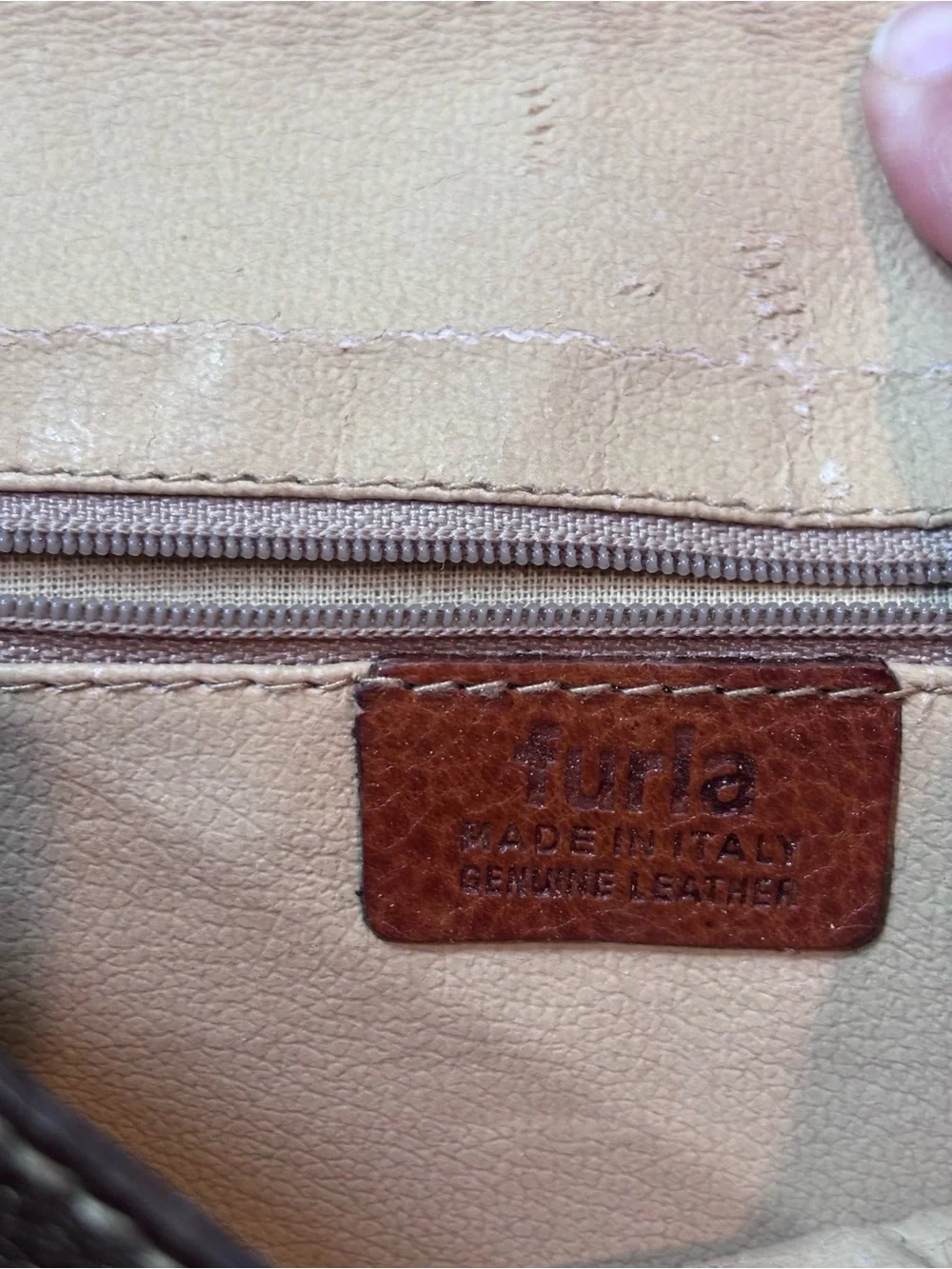Vintage Furla Metallic Leather Crossbody Clutch Y2K Italian Designer Bag